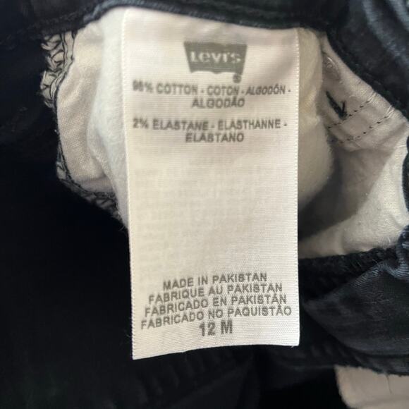 Levi's 512 Perfectly Slimming Bootcut Denim Jeans Black 12 M - Picture 4 of 13